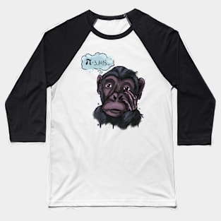 Number Pi and monkey Baseball T-Shirt